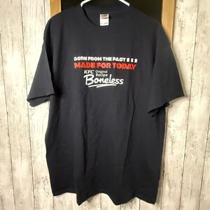 Colonel Sanders Vintage KFC Boneless Barco Uniforms TShirt Black XL